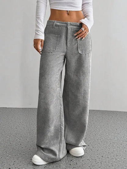 Comfortable women's cotton trousers