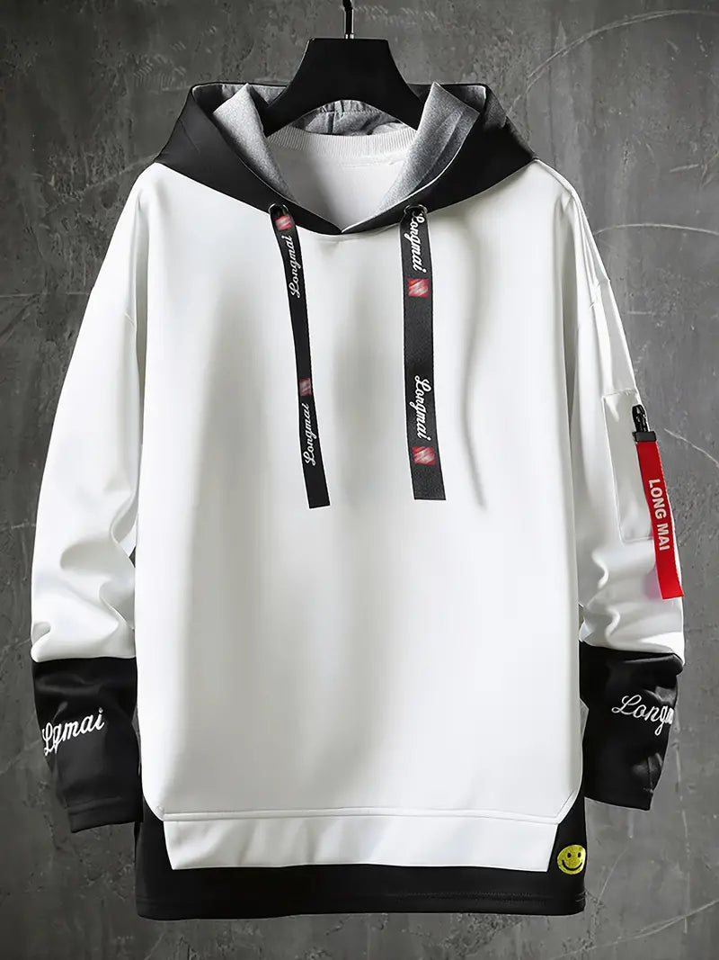 Modern Men's Hooded Jacket Trendy Casual
