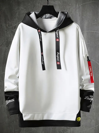 Modern Men's Hooded Jacket Trendy Casual