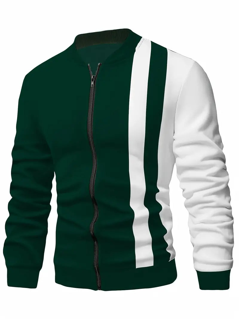 Men's Casual Colorblock Jacket