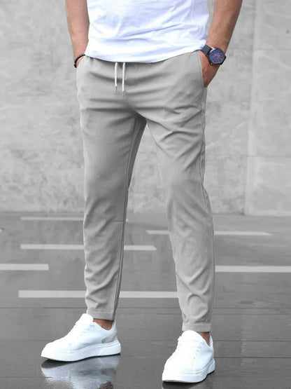 Men's Casual Slim Fit Stretch Trousers