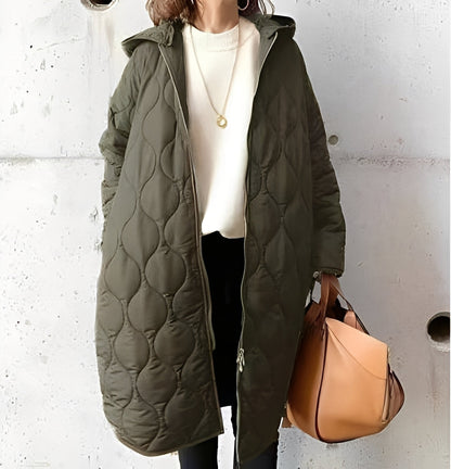 Modern Women's Parka Hood Water-Repellent
