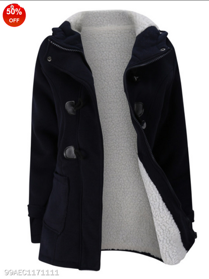 Soft women's fluffy jacket