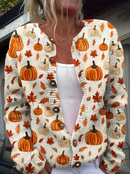 Women's Cardigan Floral Pattern Elegant