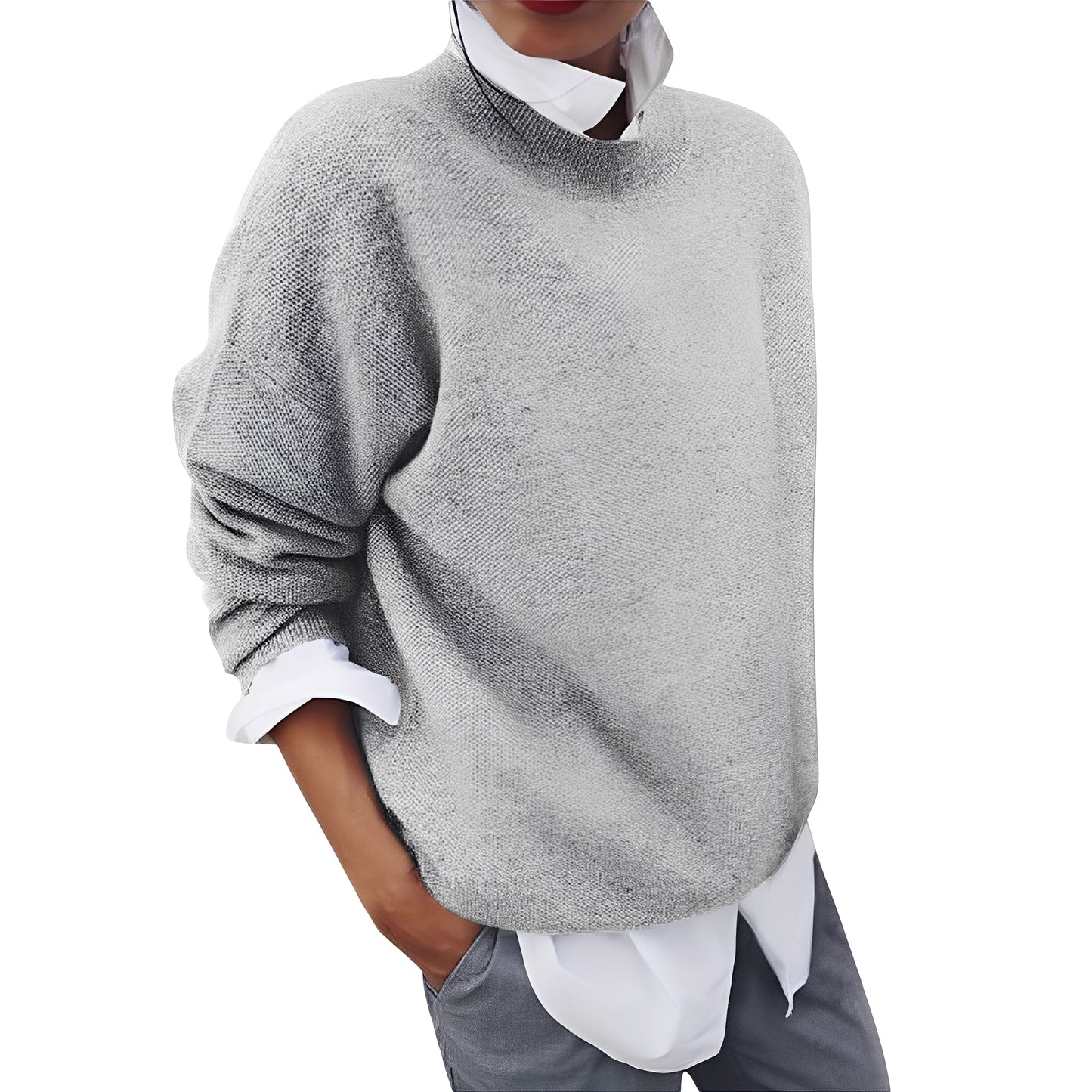 Bequemer Damenpullover Entspanntes Design