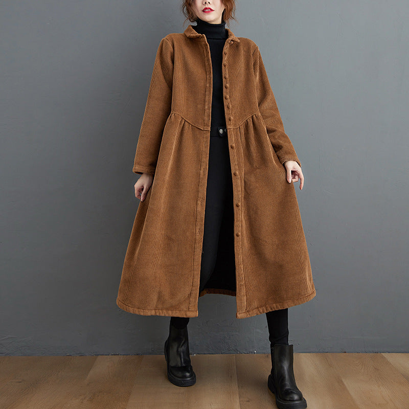 Frauen Cordjacke Warm Bequem - IdealeKleiden