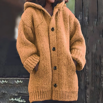 Oversized Warm Hooded Cardigan