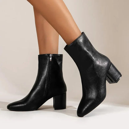 Comfortable Women's Heeled Boots