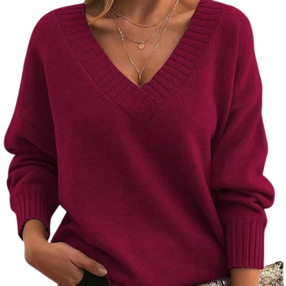 Stylish V-Neck Sweater for Women