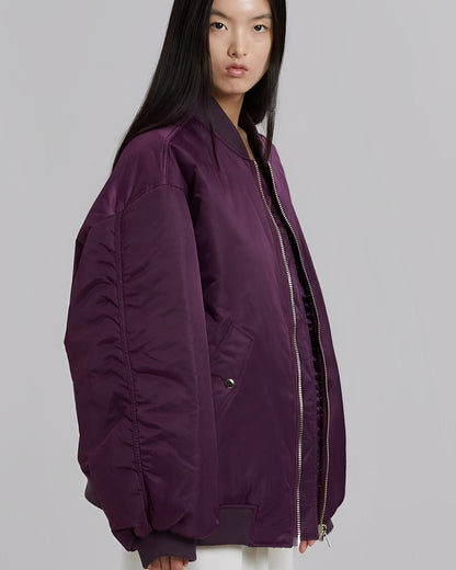 Modern Women's Bomber Jacket Oversized Style