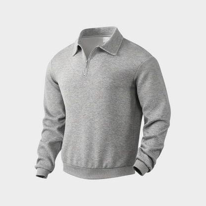 Men's Pullover Casual Sweatshirt with Zipper