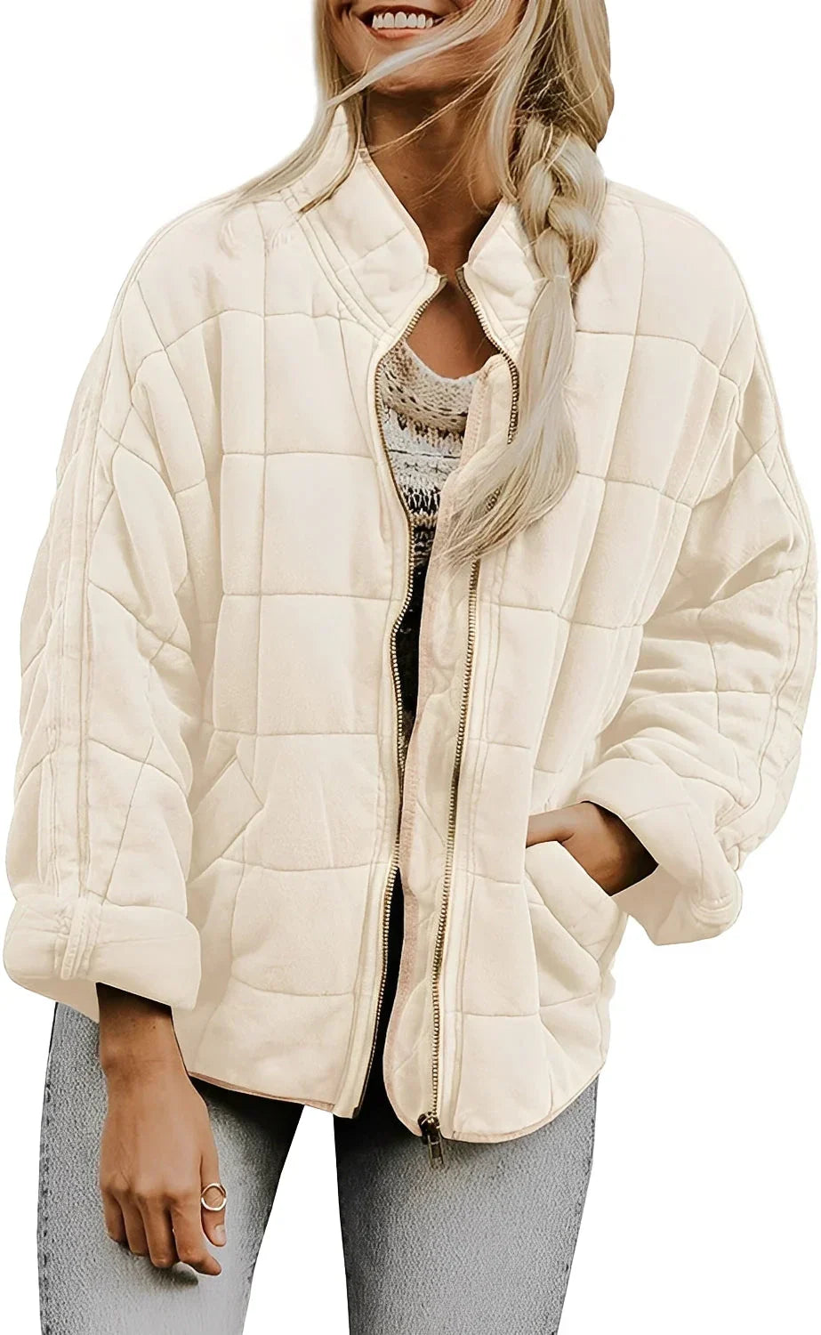 Dicke Oversize Damenjacke Großformat - IdealeKleiden