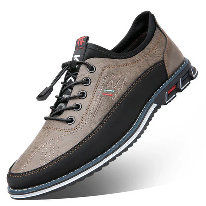 Herren Sneaker Rutschfest Leder Sport