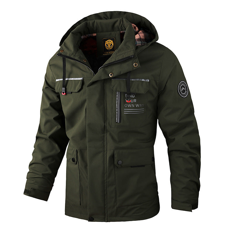 Waterproof Outdoor Jacket Men Sporty