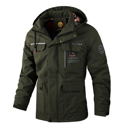 Waterproof Outdoor Jacket Men Sporty
