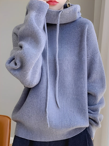 Women's Wool Hoodie Soft and Warm