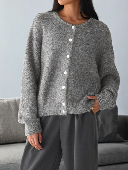 Vintage Wool Coat Women's Classic Buttons