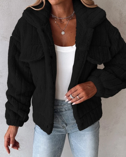 Women's Short Warm Plush Winter Jacket