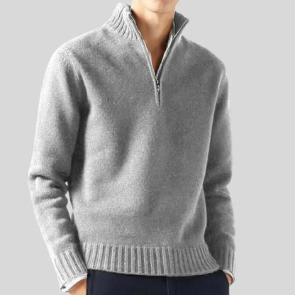 Luxury Men's Half-Zip Pullover