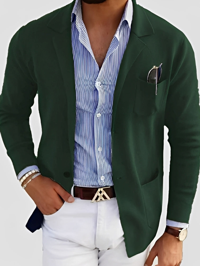 Custom-tailored Men's Blazer Elegant with Pockets