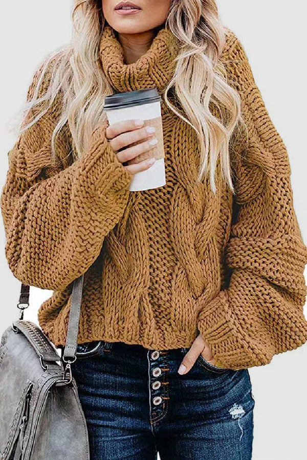 Elegant Cashmere Turtleneck Sweater Winter