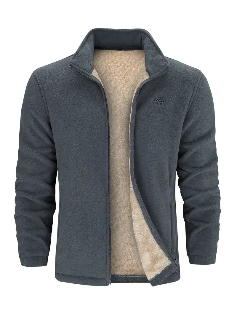 Men's Winter Jacket Luxury Fur Trim