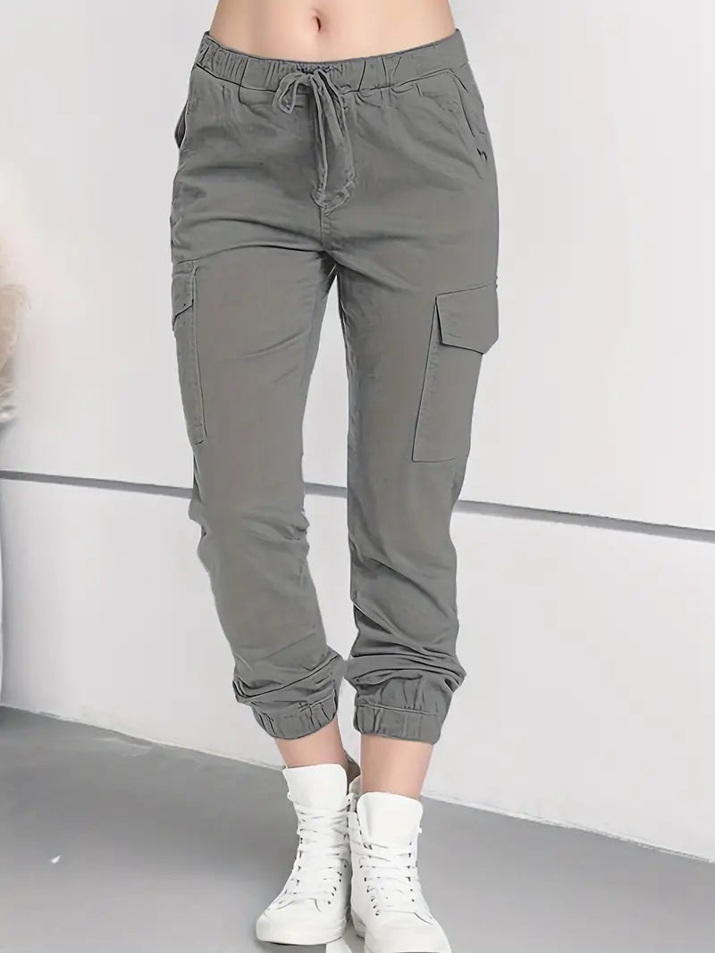 Scarlett - Spring Trousers Cotton Elastic