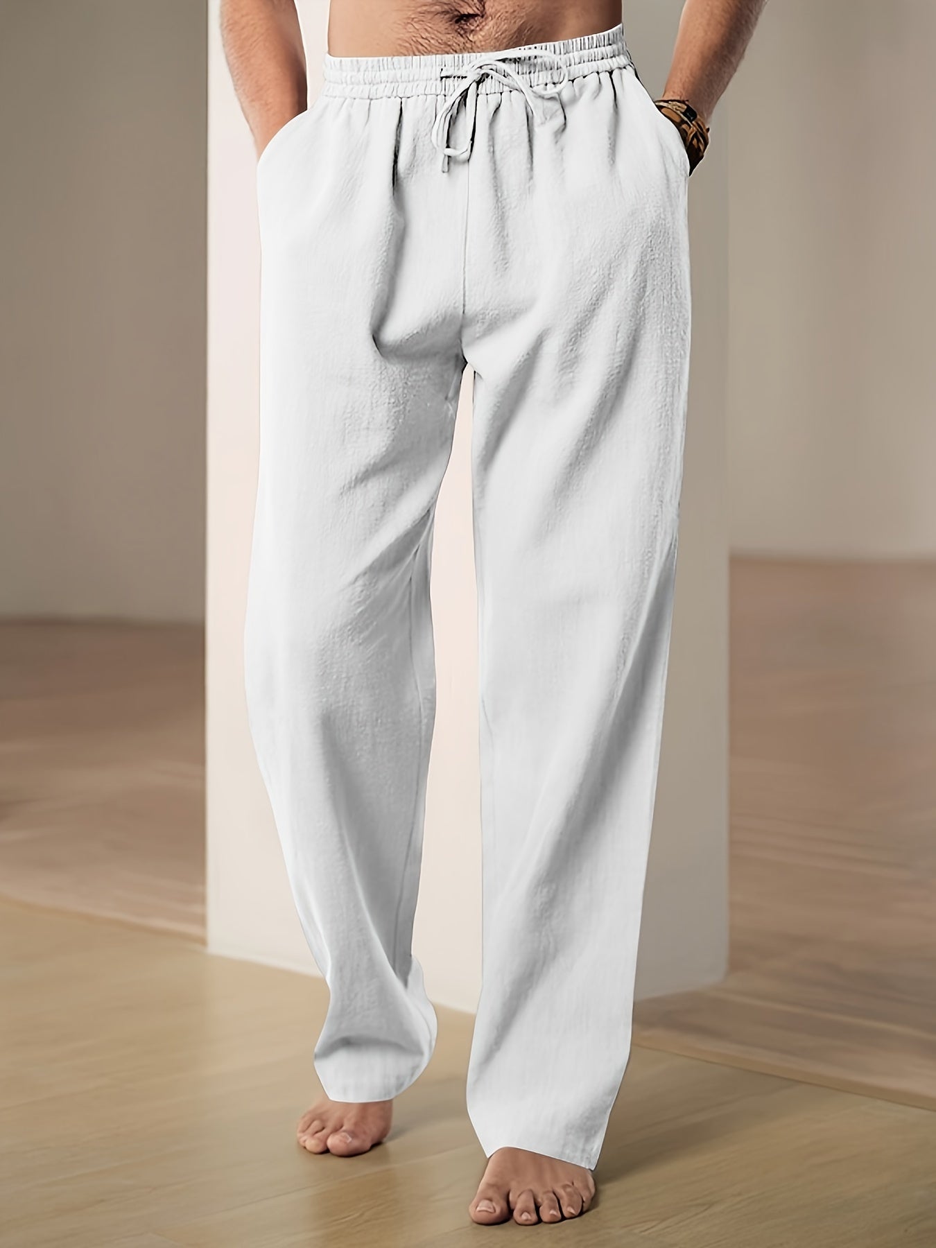 Comfortable Men's Casual Loose Trousers with Drawstring