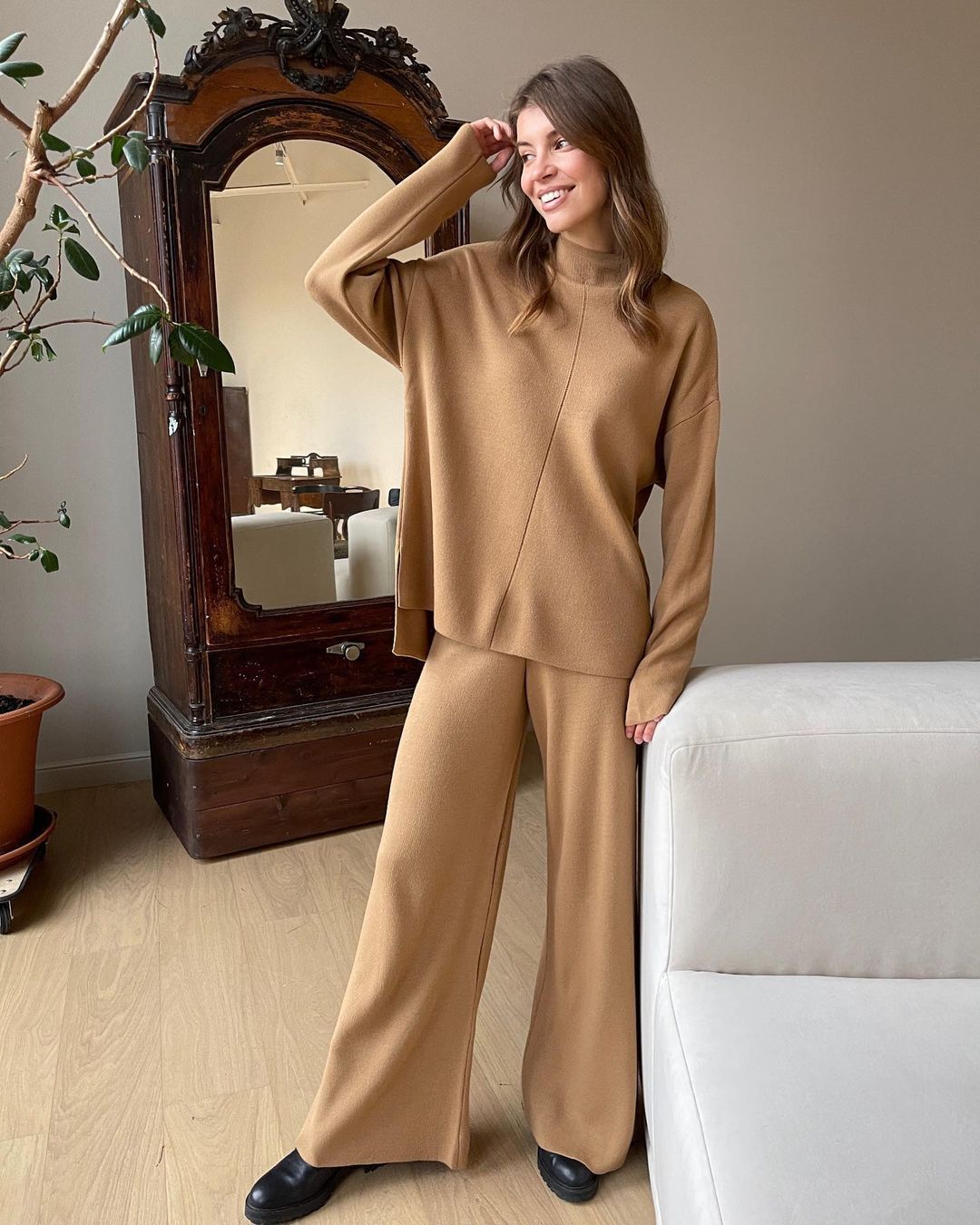 Winter Fashion Set: Warm Sweater and Pants