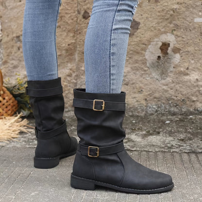 Stylish Western Ankle Boots Retro Charm