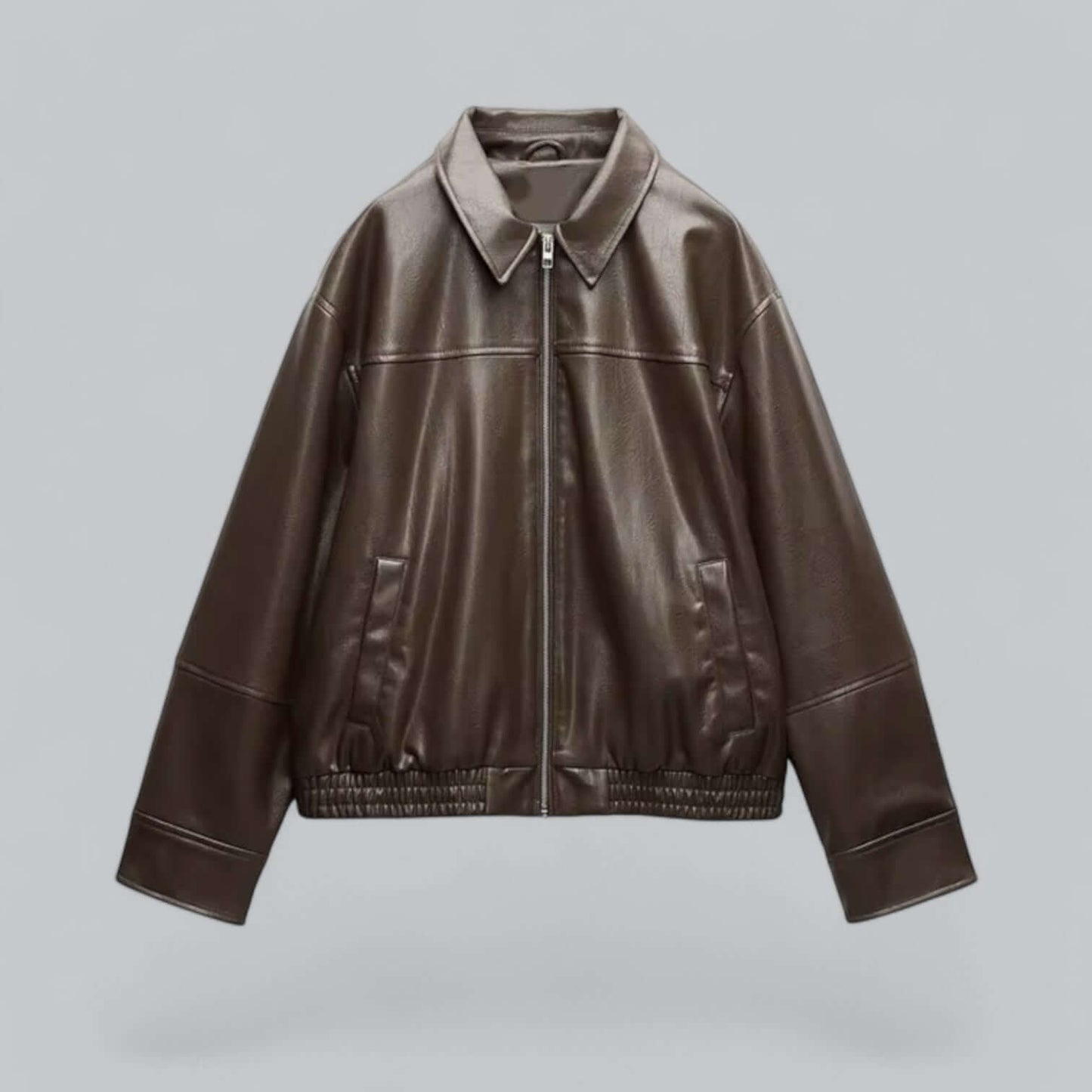Women's Leather Jacket Retro Style