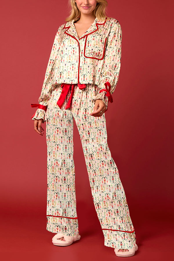 Christmas Outfit: Long Sleeve Top and Elastic Pants Set