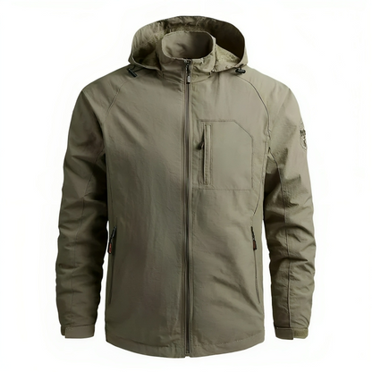 Men's Waterproof Hooded Windbreaker Outdoor Jacket