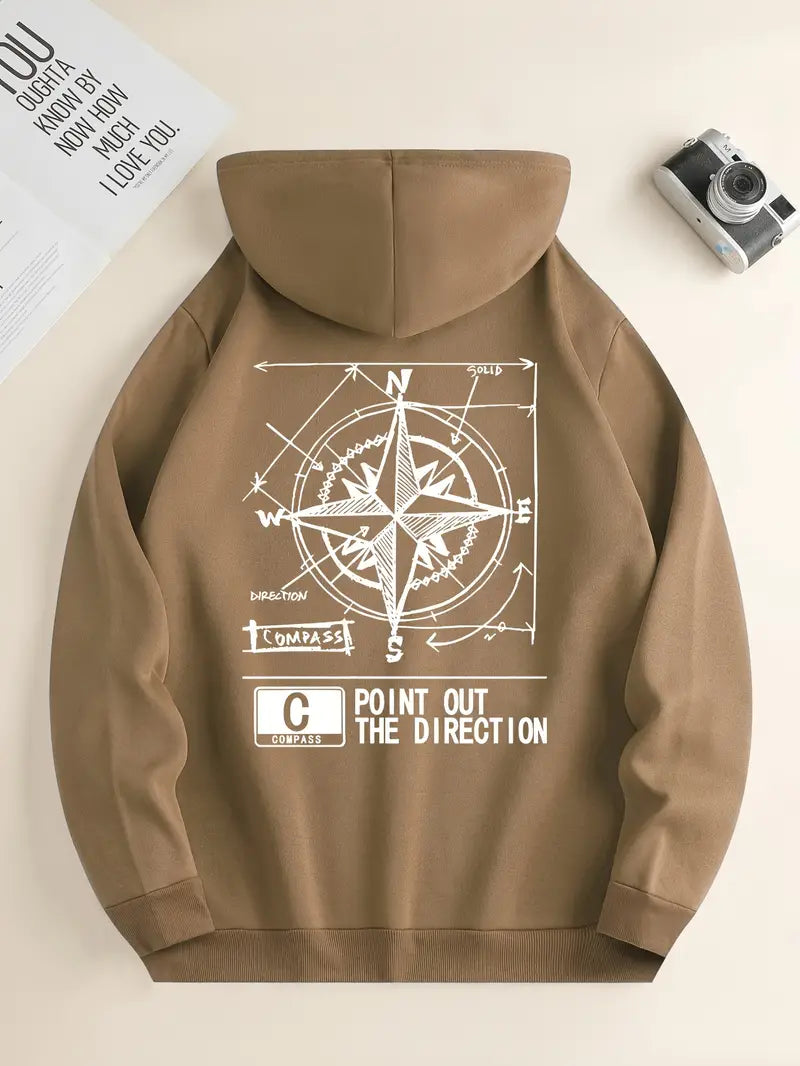 Men's Hoodie Sporty Print
