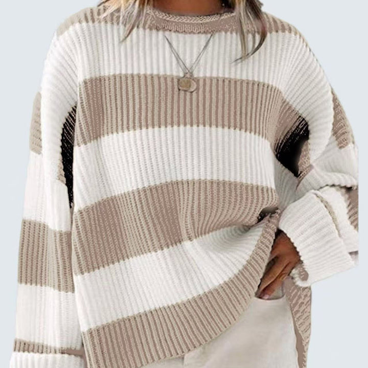 Striped Sweater for Women - Modern Chic