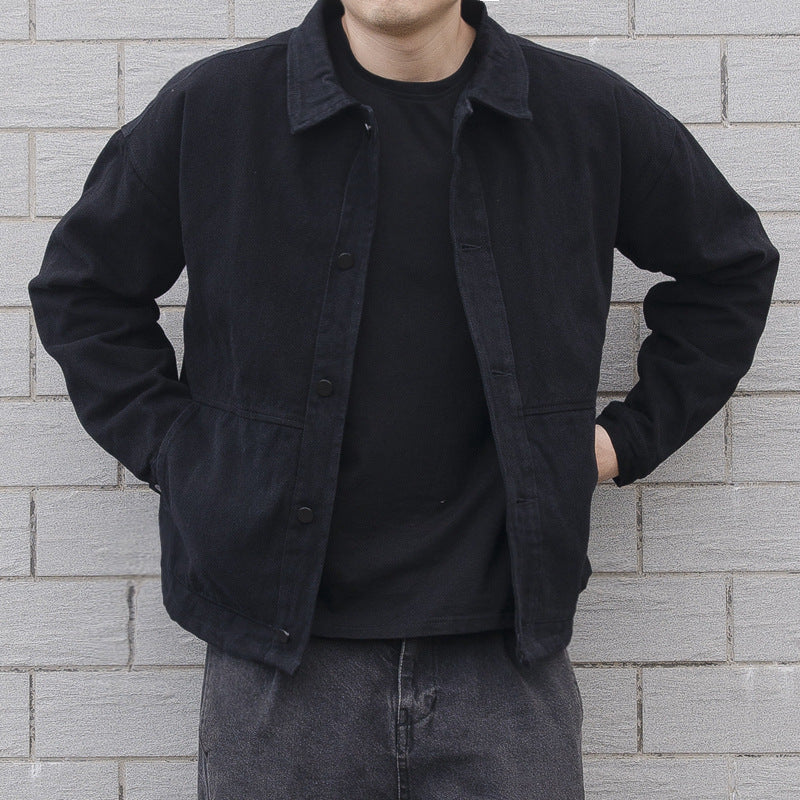 Men's Casual Jacket Modern Button-Down Style