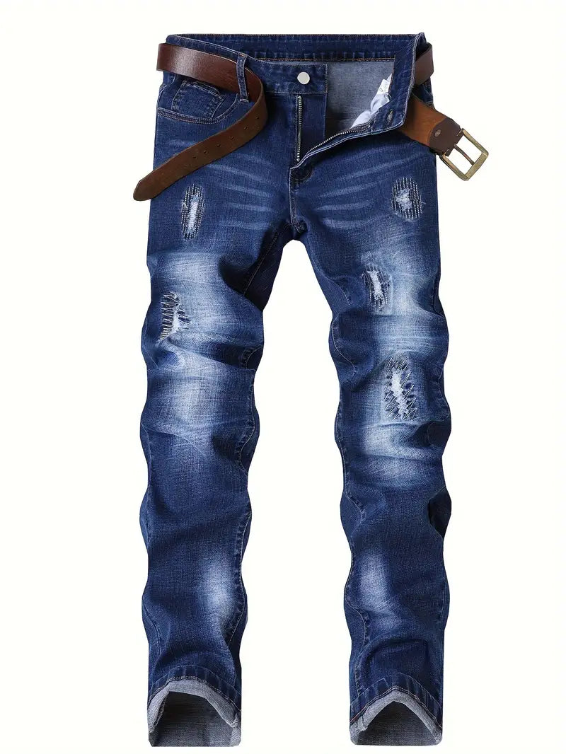 Skinny Jeans Casual Ripped Distressed Style