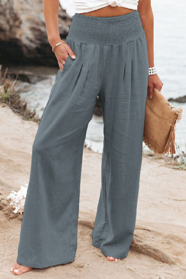 Women's High-Waist Wide Leg Trousers Elegant