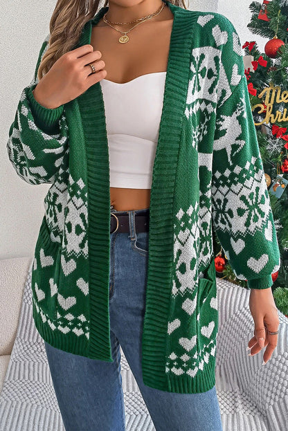 Christmas Jumper Green Long-sleeved