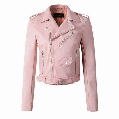 Women's Leather Biker Jacket