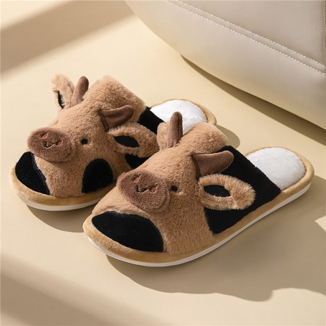 Soft Plush Animal Slippers
