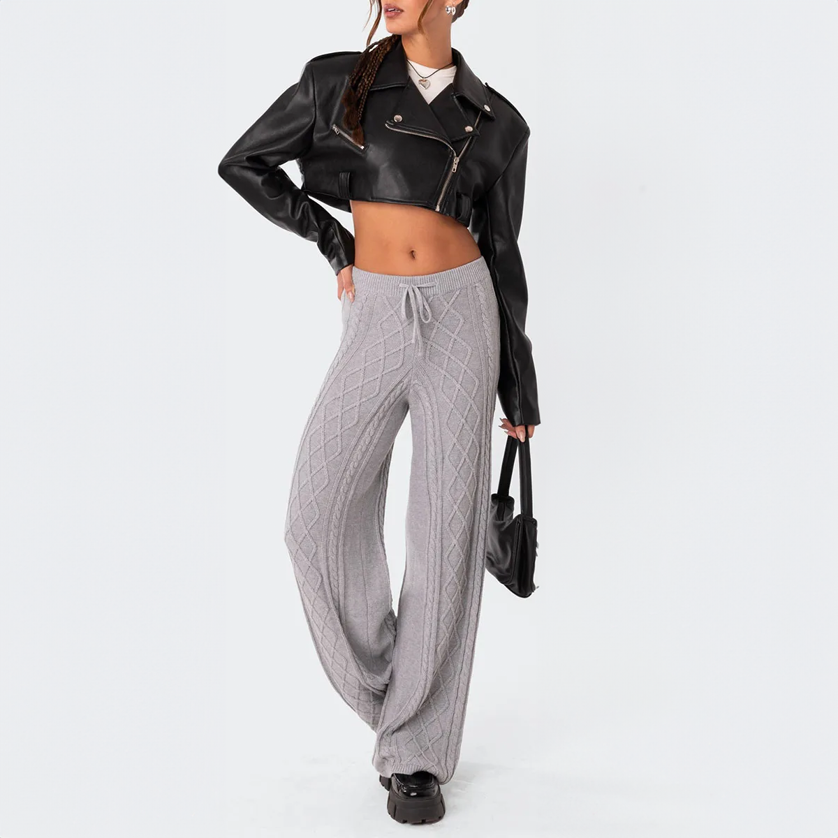 Cozy Knitted Trousers Warm