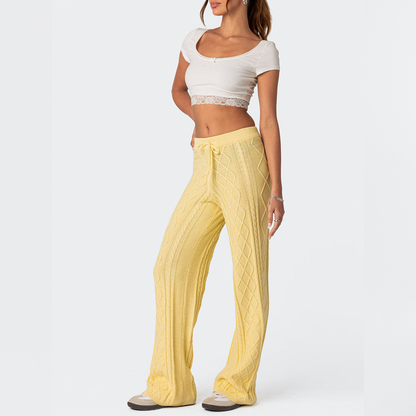 Cozy Knitted Trousers Warm