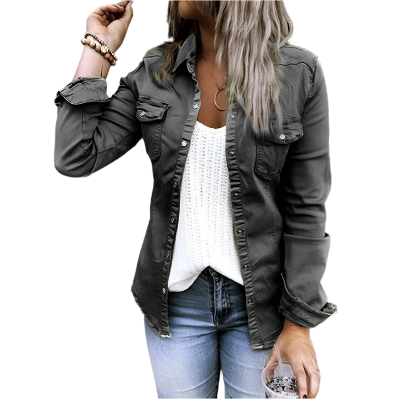 Modern Women's Trendy Denim Jacket