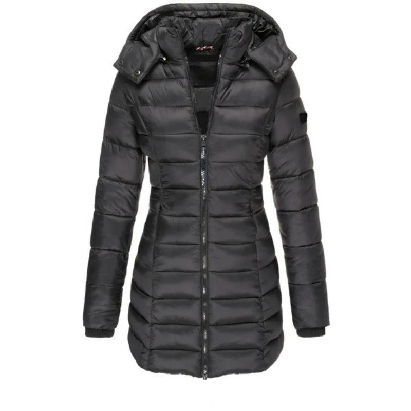 Stylische Steppjacke Slim Fit Kapuze - IdealeKleiden