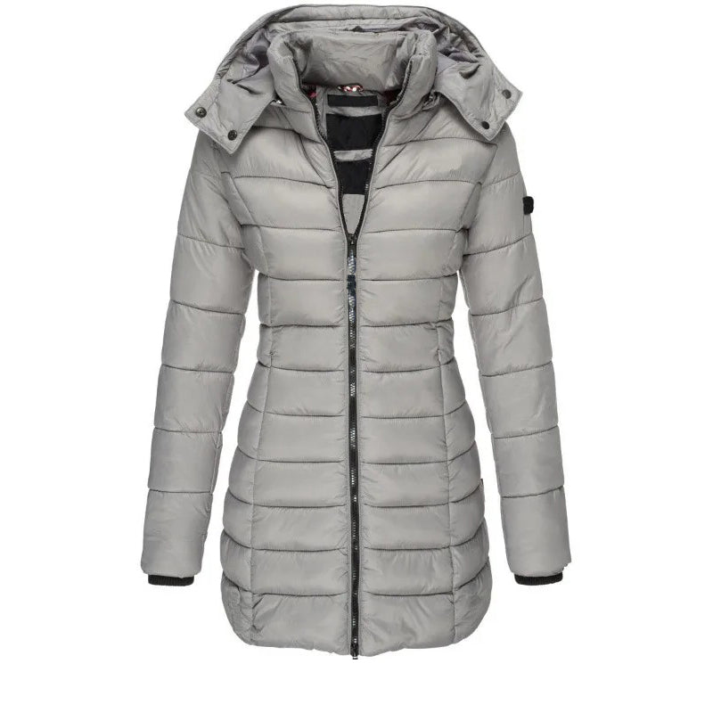 Stylish Quilted Jacket Slim Fit Hood