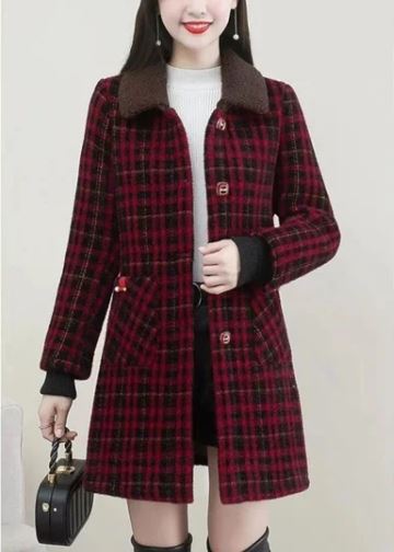 Elegant Mid-Length Women's Coat