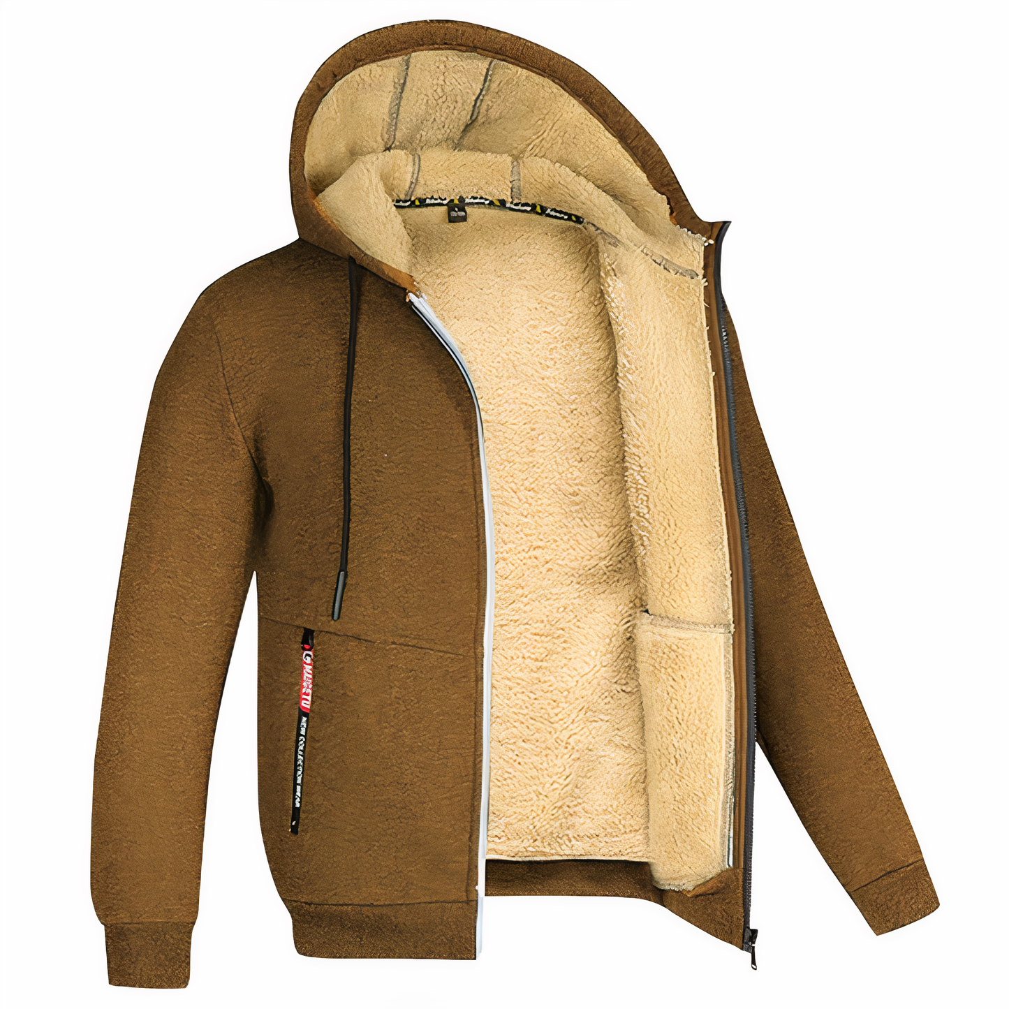 Men's Winter Jacket Fleece Hooded Jacket Warm