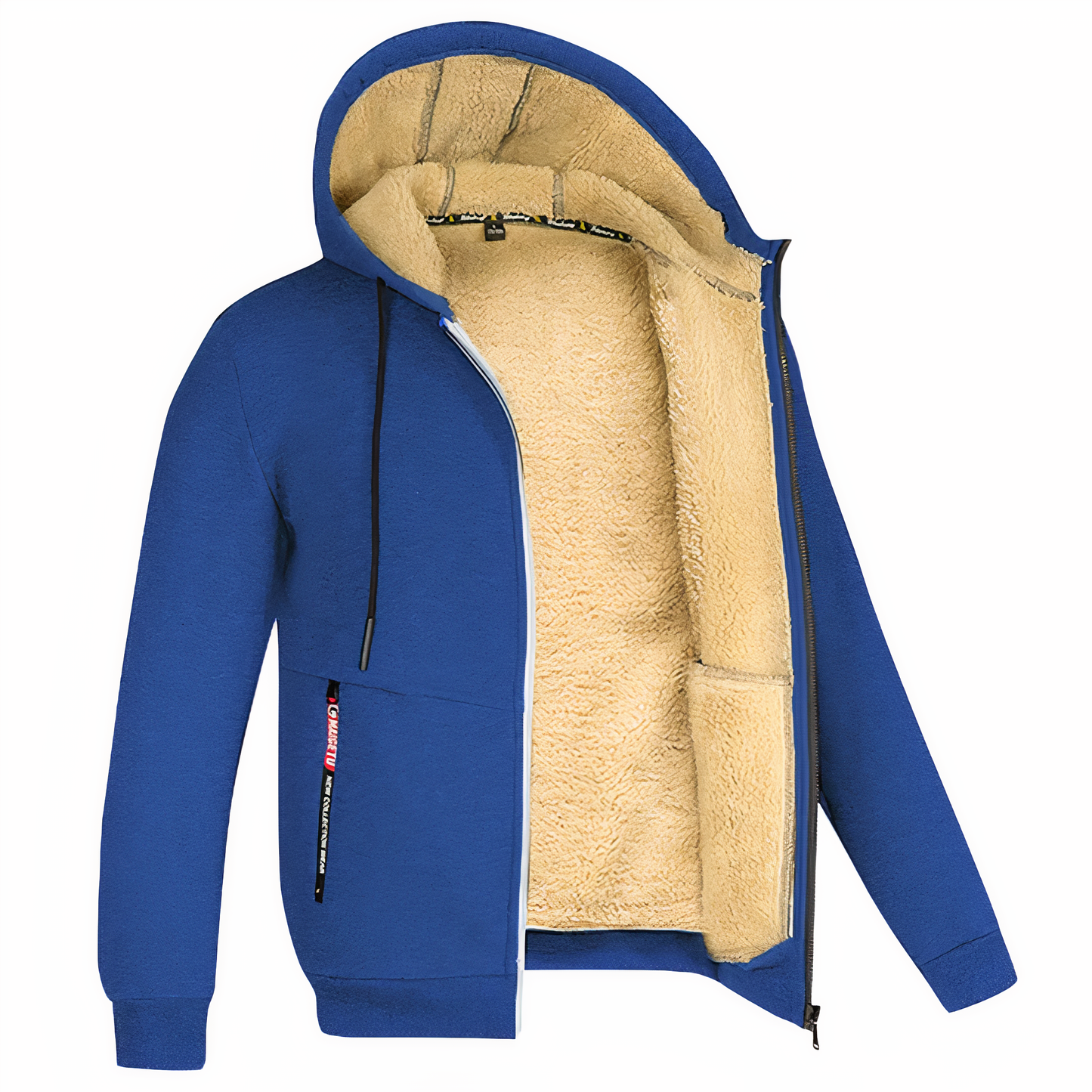Men's Winter Jacket Fleece Hooded Jacket Warm