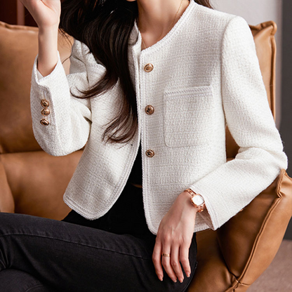 Tweed Dress Elegant Short Tailored Fit